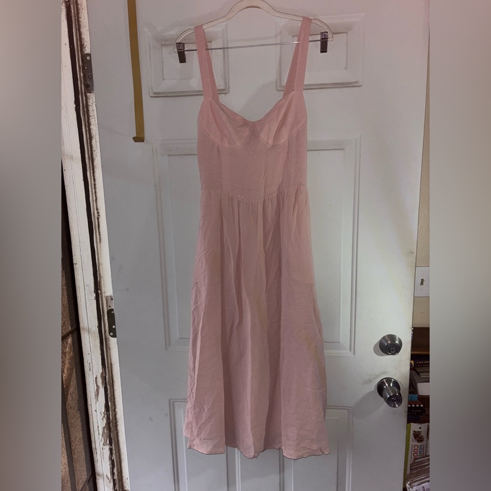 Reformation Pale Pink Midi Sundress
